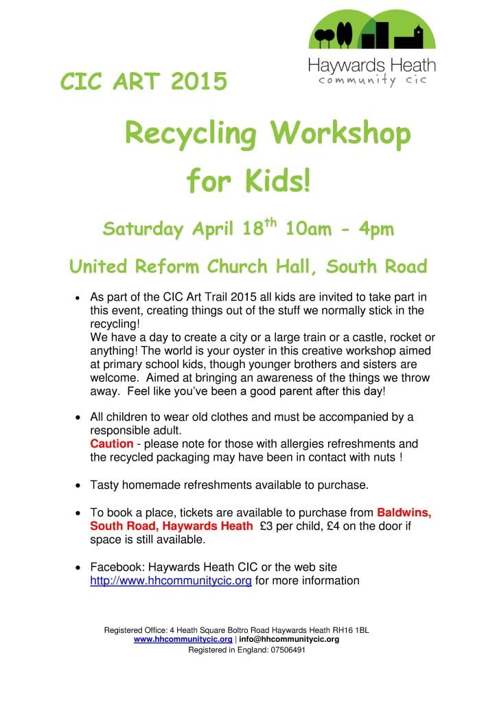 Recycling Workshop  leaflet 18 04 15-001