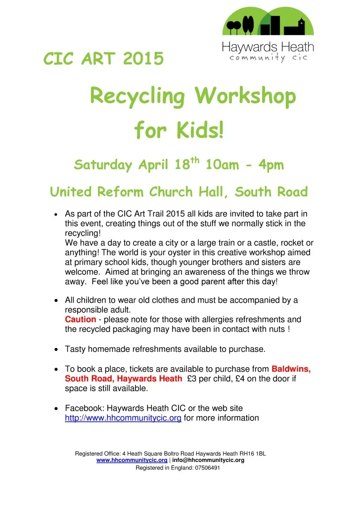 Recycling Workshop  leaflet 18 04 15-001
